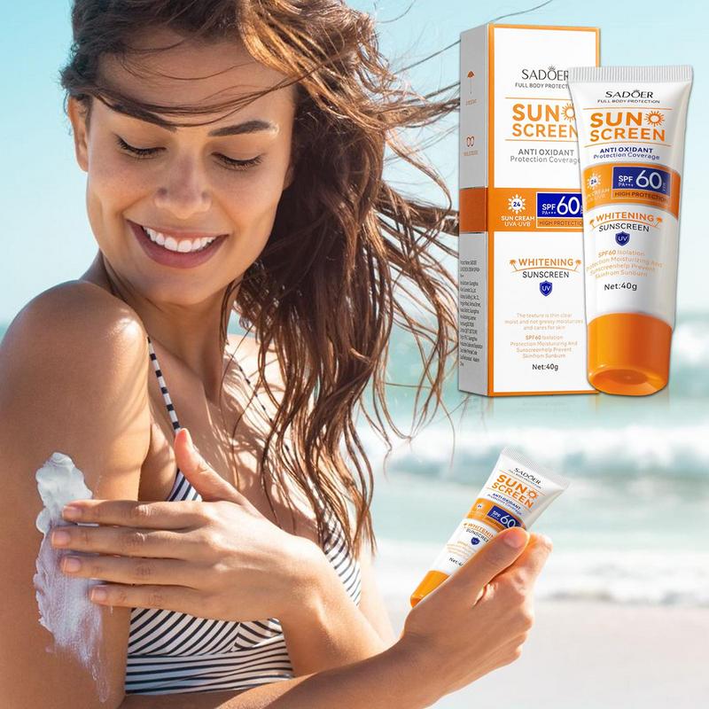 SADOER Natürliche SPF 60 Sonnencreme - Nicht fettend