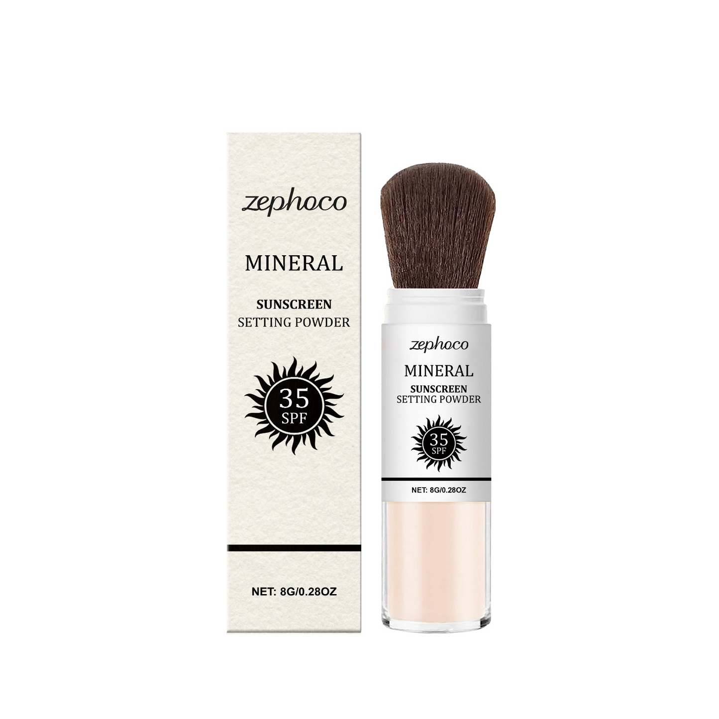 Zephoco Sonnenschutz Fixierpuder – 8g Mineral UV-Schutz