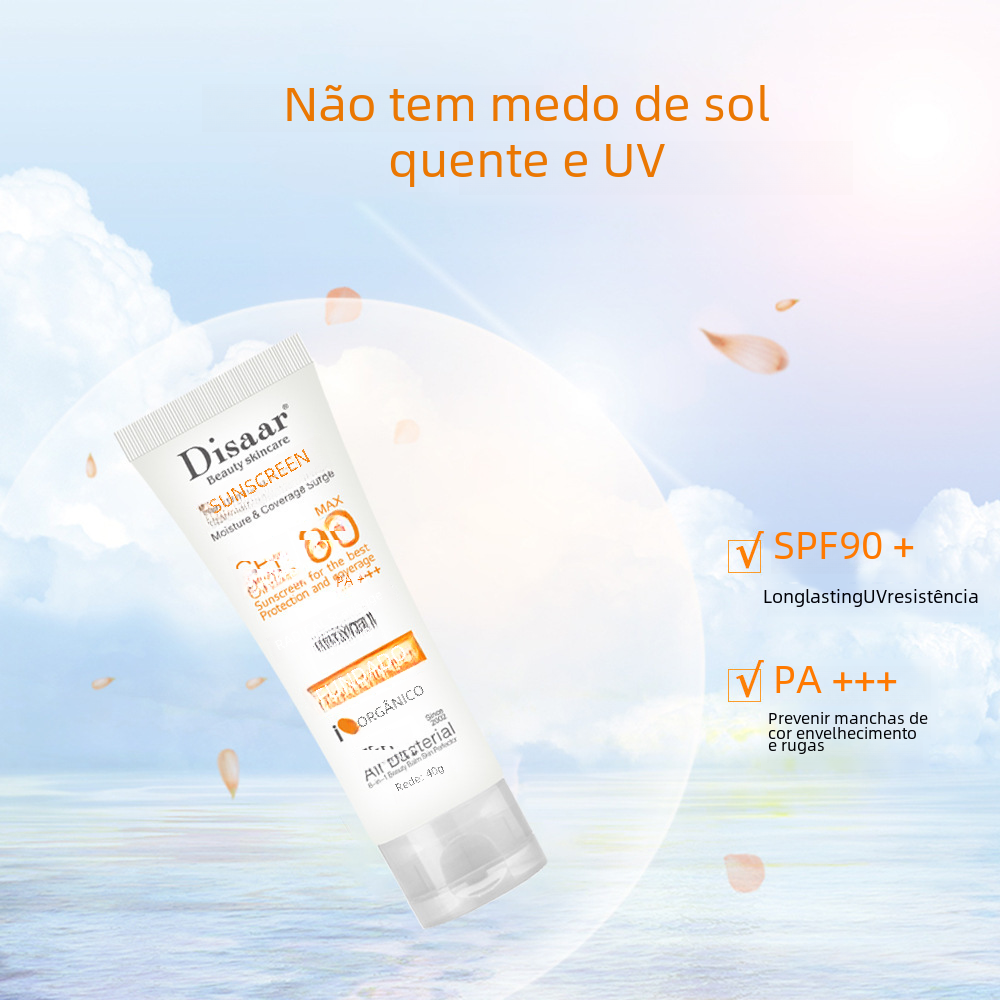 Disaar Wasserdichtes Sonnenschutzmittel für Gesicht und Körper SPF 90